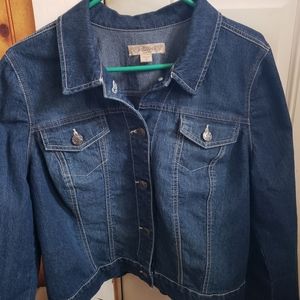 Nine West Vintage America Collection Denim Jacket- Large